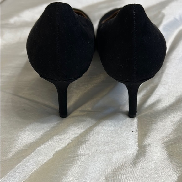 Elegant Black Suede Women's Pumps w/ 2.5” Heel - Picture 3 of 8
